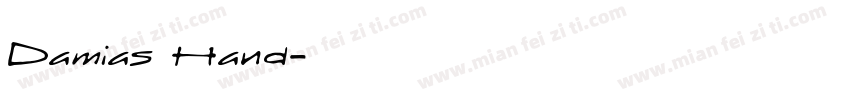 Damias Hand字体转换